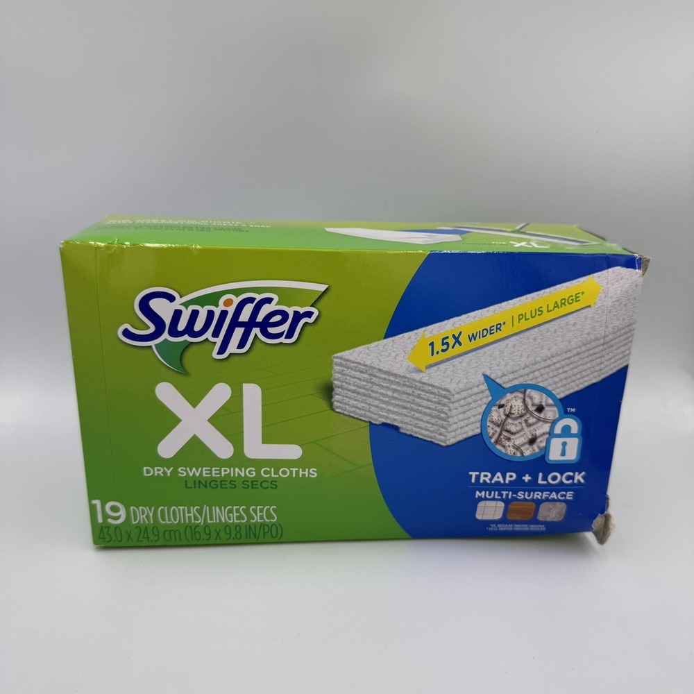 SWIFFER XL Dry Sweeping REFILLS Multi-Surface 1.5X Wider Plus Larges 19‎ Count